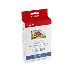 KC-18IF (信用卡尺寸)全幅貼紙18張連色帶套裝